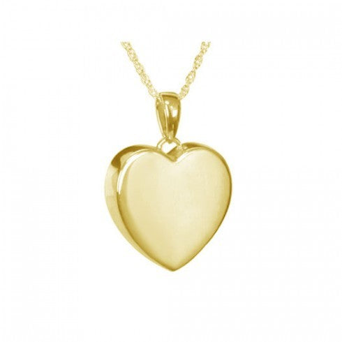 Ship Now 14K Golden Love Solid Gold Pendant