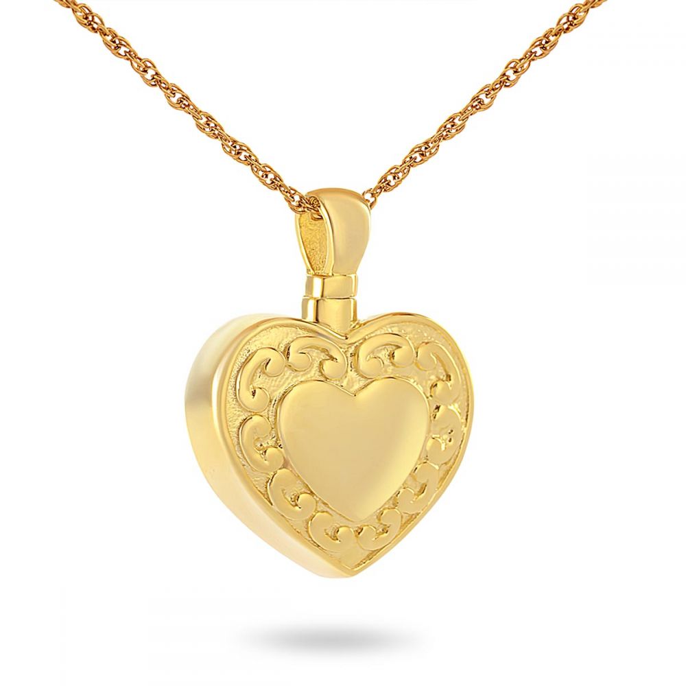 Sacred Loved Pendant Solid Gold Keepsake