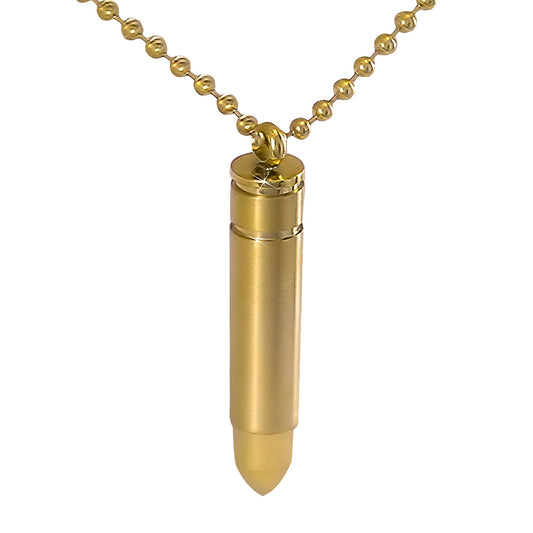 Golden Bullet Pendant Urn